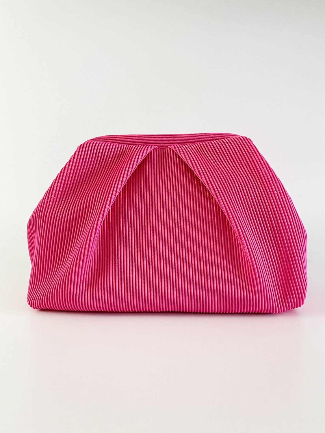 Heybes Kadın Neon Yeşil Piliseli Clutch El Çantası Dokuma Kumaş ile Casual Kullanım için Şık