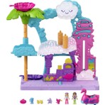 Polly Pocket Flamingo Araba Su Eğlencesi, 2 Bebek, Renk Değiştiren Flamingo Araba ve Su Oyunu Aksesuarlarıyla, 4 Yaş ve Üzeri Hhj05