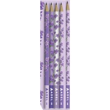 Adel Kurşun Kalem Lavanta Renkli 5 Adet Ergonomik Tasarım ile Akıcı Yazım Kalitesi