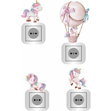 Kt Grup 4'lü Unicorn Priz Sticker Seti