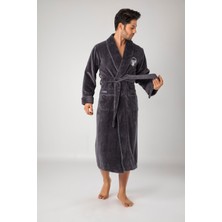 Nuşa Sports Nakışlı Bambo Cotton Erkek Bornozu