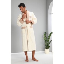 Nuşa Nusa Men Nakışlı Bambo Cotton Erkek Bornozu