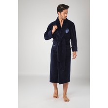 Nuşa Sports Nakışlı Bambo Cotton Erkek Bornozu