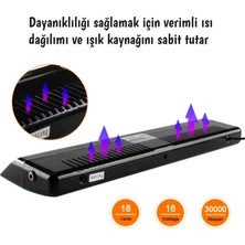 Carub 12 Ledli Çakar Vantuzlu Çakmaklık Girişli 12 Ledli Kırmızı-Mavi 10 Modlu Profesyonel Çakar