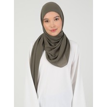 Ecardin Hijablı Şifon Şal - Kına Yeşili - Ecardin