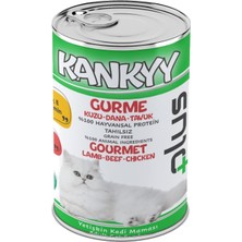 Kankyy Gurme Konserve Yaş Yetişkin Kedi Maması 415GR X12ADET