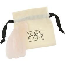 Buba Life Doğal Güzellik Seti | Pembe Kuvars Gua Sha & Yüz Fırçası