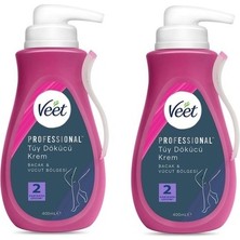 Veet Professional Tüy Dökücü Krem Tüm Ciltler İçin 400 ml x 2 Adet