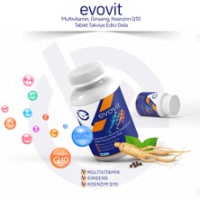 Evovit Multivitamin Ginseng Koenzim Q10 Takviye Edici Gıda 30 Tablet