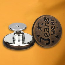 Cadia 17MM Jean Düğmeleri Çıkarılabilir Kovboy Giyim Pantolon Bronz Klasik Için Bel Boyutu (Yurt Dışından)