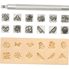 Cadia 12 Adet Deri Zanaat Çalışma Eyer Yapımı Diy Araçları Metal Pul Set Hayvan ve Bitki (Yurt Dışından)