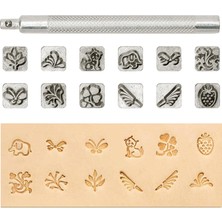 Cadia 12 Adet Deri Zanaat Çalışma Eyer Yapımı Diy Araçları Metal Pul Set Hayvan ve Bitki (Yurt Dışından)