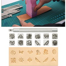 Cadia 12 Adet Deri Zanaat Çalışma Eyer Yapımı Diy Araçları Metal Pul Set Hayvan ve Bitki (Yurt Dışından)