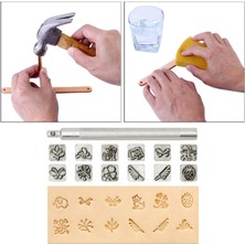 Cadia 12 Adet Deri Zanaat Çalışma Eyer Yapımı Diy Araçları Metal Pul Set Hayvan ve Bitki (Yurt Dışından)