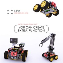 Adeept 4WD Akıllı Robot Kiti - Raspberry Pi ile Uyumlu