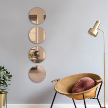 Decorita Ayna | 4'lü Takım Yuvarlak Ayna | ÇAP25CM |
