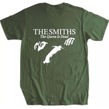 Köstebek The Smiths Kadın Yeşil T-Shirt Kısa Kol Grafik Desenli Trend Stil