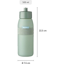 Mepal Sports Bottle Ellipse Sporcu Su Şişesi 500 Ml - Nordic Denim