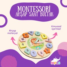 Montessori Ahşap Saat Bultak