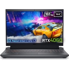 Dell Gaming G15 5530 G155530013U Intel Core i7-13650HX 16GB DDR5 1TB SSD RTX4060 8GB 140W 15.6 inç Full HD Ubuntu Gaming Laptop