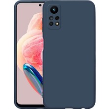 Case 4U Xiaomi Redmi Note 12 Pro 4g Kılıf Kamera Korumalı Içi Kadife Logosuz Mara Lansman Silinebilir Kılıf Lacivert