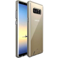 ZORE Samsung Galaxy Note 8 Uyumlu Kılıf Darbe Emici Kalın Şeffaf Tasarımlı Sert Silikon Kapak