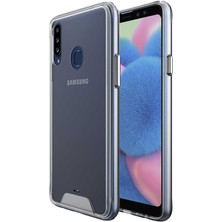 ZORE Samsung Galaxy M30 Uyumlu Kılıf Darbe Emici Kalın Şeffaf Tasarımlı Sert Silikon Kapak