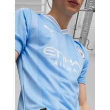 Puma Mavi Erkek Regular Fit Forma 77043801 Mcfc Home Jersey Replica