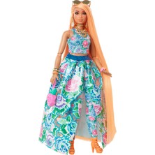 Barbie HHN14 Barbie Extra Fancy - Çiçekli Kostümlü Bebek