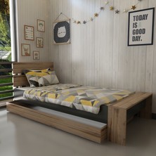 Mobilya Gezegeni Yavrulu Karyola Tek Kişilik 90X190 Montessori Karyola U30-1