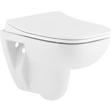 Seramiksan Petite Kanalsız Rim-Out Asma Klozet + Yavaş Kapanır Kapak