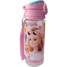 Frocx Kız Çocuk Barbie Matara 500 ml 1 Adet Lisanslı Barbi Suluk Okul Matarası Öğrenci Suluğu