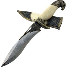 Savage Kemik Kabzeli Işlemeli Av Bıçağı (12360)