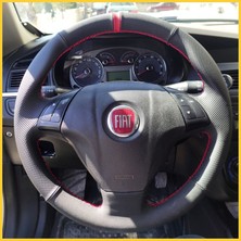 İmza Fiat Linea Araca Özel Direksiyon Kılıfı (Nubuk Noktalı Yüzüklü)