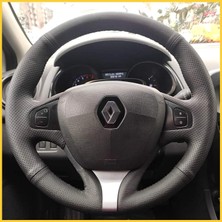 İmza Renault Clio 4 Faz 1 2014-2017 Araca Özel Direksiyon Kılıfı (Makyajlı Kasalara Uyumlu Değildir)