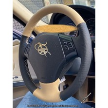 İmza Bmw 318I E90 Araca Özel Direksiyon Kılıfı (Mat Krem)