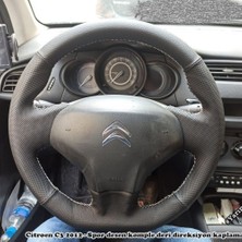 İmza Citroen C3 2012 Araca Özel Direksiyon Kılıfı (Noktalı Düz)