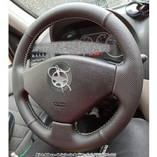 İmza Fiat Albea Araca Özel Deri Direksiyon Kılıfı (Noktalı Düz)