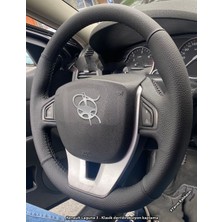 İmza Renault Laguna 3 Araca Özel Direksiyon Kılıfı (Noktalı Düz)