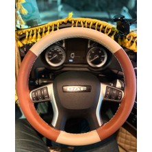 İmza Daf Direksiyon Kılıfı (Kahverengi Krem)