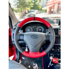 İmza Hyundai Accent Era (Nokta Kırmızı Deri Siyah Yüzük )