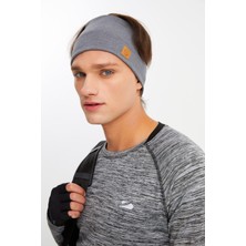 Butikgiz Açık Gri Erkek Pamuklu Termal, Kaymaz, Terletmez, Ultra Hafif, Spor Saç Bandı Bandana Buff