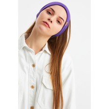 Butikgiz Mor Kadın Pamuklu Kaşkorse, Kaymaz, Terletmez, Ultra Hafif, Spor Saç Bandı Bandana Buff