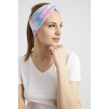 Butikgiz Batik Aqua, Butik Tasarım Kadın Bandana Saç Bandı, Ekstra Yumuşak,  Esnek, Doğal, Pamuklu Penye