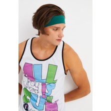 Butikgiz Zümrüt Yeşil Erkek Pamuklu Penye, Kaymaz, Terletmez, Ultra Hafif, Spor Saç Bandı Bandana