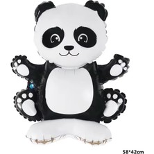 Kidspartim Ayaklı Panda Folyo Balon 58X42 cm