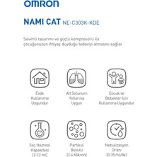 Omron Nami Cat Çocuklara Uygun Sevimli Nebülizatör