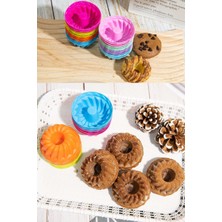 Renkli Mini Silikon Muffin Kalıbı ,minik Kek Kabı ,jole Kalıbı ,cupcake Kalıbı