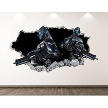 Kt Grup Geleceğin Askerleri Full Hd Baskı 3D Modern Duvar Sticker
