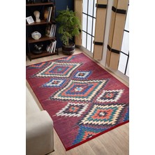 Halınet Bhopal Bordo Modern Dijital Baskı Halı